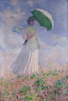 Woman with a Parasol turned to the Right by Claude Monet