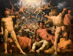 The Fall of The Titans by Cornelis Cornelisz. van Haarlem