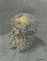 Kop Van Een Oude Man Met Baard (een Apostel of Filosoof) by Cornelis Troost