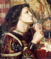 Joan of Arc Kissing The Sword of Deliverance by Dante Gabriel Rossetti