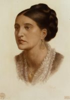 Portrait of Mrs Georgin a Fernandez by Dante Gabriel Rossetti