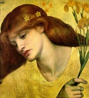 Sancta Lilias by Dante Gabriel Rossetti