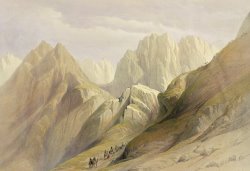 Ascent Of The Lower Range Of Sinai by David Roberts