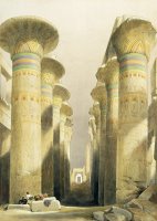 Central Avenue Of The Great Hall Of Columns by David Roberts