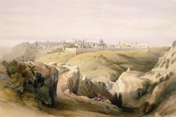 Jerusalem From The Mount Of Olives by David Roberts