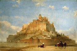Mont St Michel From The Sands by David Roberts
