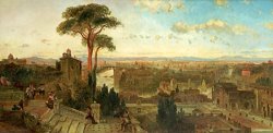 Rome Sunset From The Convent of San Onofrio by David Roberts