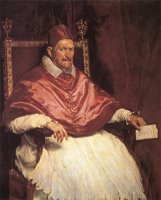 Portrait of Pope Innocent X 1650 by Diego Velazquez