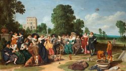 De Buitenpartij by Dirck Hals