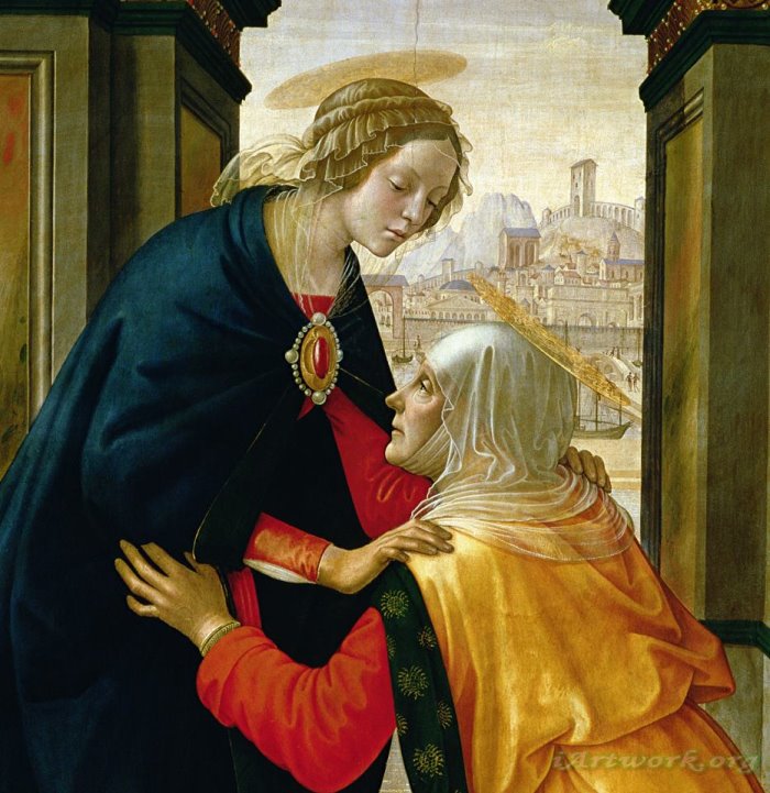 Domenico Ghirlandaio The Visitation Painting - iArtWork.org