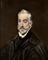 Portrait of Antonio De Covarrubias by Domenikos Theotokopoulos, El Greco