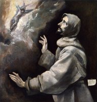 Saint Francis Receiving The Stigmata by Domenikos Theotokopoulos, El Greco