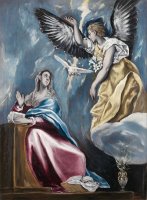 The Annunciation 3 by Domenikos Theotokopoulos, El Greco