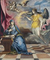 The Annunciation 4 by Domenikos Theotokopoulos, El Greco