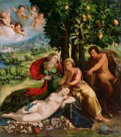 Mythological Scene 1524 by Dosso Dossi