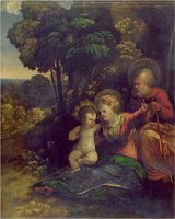Rest During The Flight Into Egypt C 1510 12 by Dosso Dossi