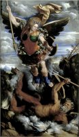 The Archangel Michael by Dosso Dossi