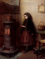 Warming Her Hands by Eastman Johnson