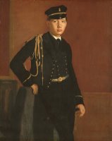 Achille De Gas in The Uniform of a Cadet by Edgar Degas