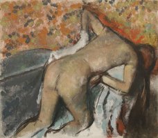 After The Bath, Woman Drying Herself (apres Le Bain, Femme S'essuyant) by Edgar Degas