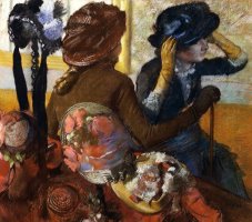 At Milliner's by Edgar Degas