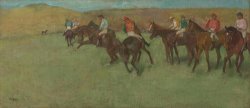 At The Races: Before The Start by Edgar Degas