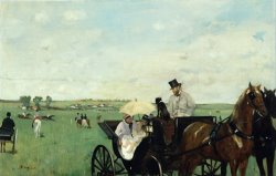 At The Races in The Countryside by Edgar Degas