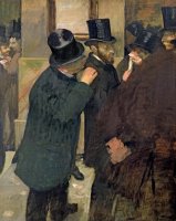 At the Stock Exchange by Edgar Degas