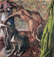 Breakfast After The Bath (the Bath) by Edgar Degas