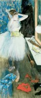 Dancer in her dressing room by Edgar Degas