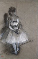 Dancer Standing, Her Hands Crossed Behind Her Back by Edgar Degas