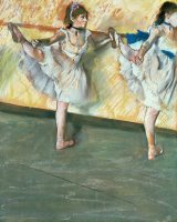 Dancers at the bar by Edgar Degas