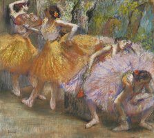 Dancers with Fans by Edgar Degas