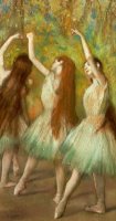 Green Dancers by Edgar Degas