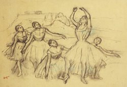 Group Of Dancers by Edgar Degas