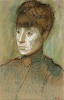 Head of a Woman by Edgar Degas