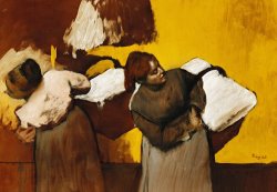 Laundresses by Edgar Degas
