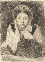 Marguerite De Gas, The Artist's Sister (marguerite De Gas, Soeur De L'artiste) by Edgar Degas