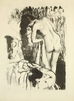 Nude Woman, Standing, Drying Herself by Edgar Degas
