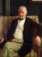 Portrait of Hilaire Degas (1770 1858), Grandfather of The Artist by Edgar Degas