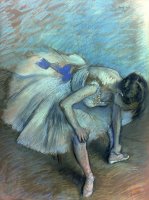 Seated Dancer by Edgar Degas