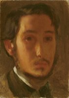 Self Portrait with White Collar by Edgar Degas