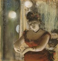 Singer in a CafŽe by Edgar Degas