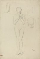 Study of a Female Nude by Edgar Degas