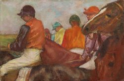 The Jockeys by Edgar Degas