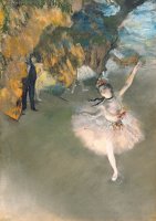 The Star Or Dancer On The Stage by Edgar Degas