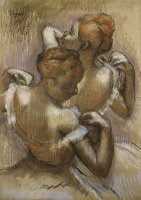 Two Dancers Adjusting their Shoulder Straps by Edgar Degas