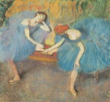 Two Dancers at Rest by Edgar Degas