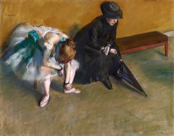 Waiting by Edgar Degas