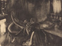 Woman by a Fireplace by Edgar Degas